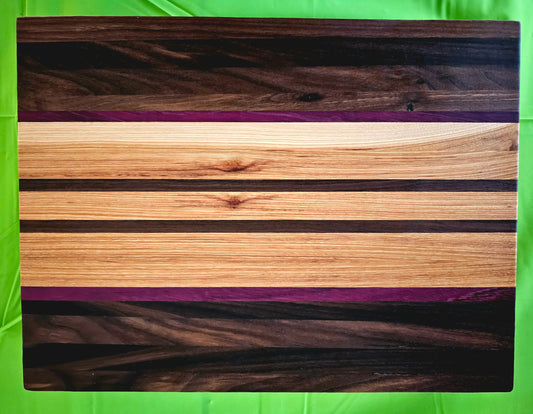 Mixed wood cutting board